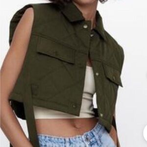 Zara Gilet Vest NWOT med